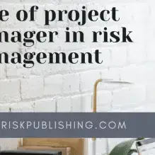 Project manager in risk management