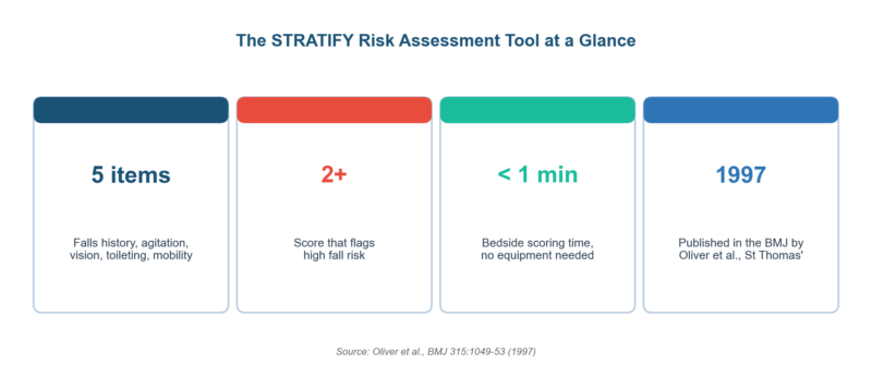 STRATIFY Risk Assessment Tool: Scoring, Evidence, and Limits