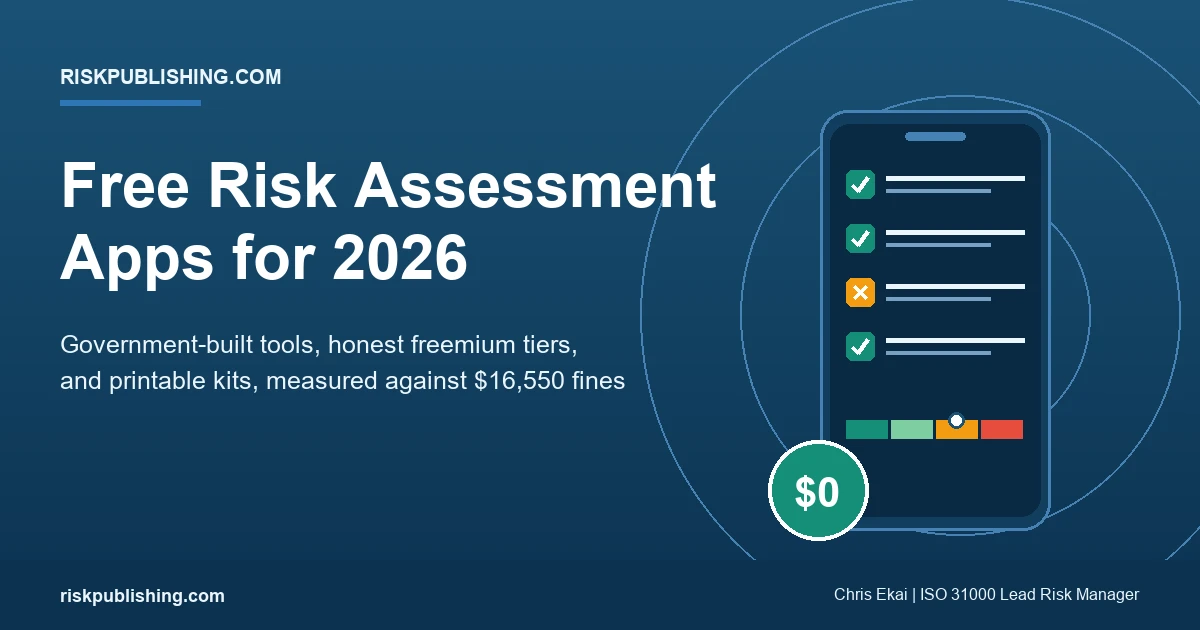 Risk Assessment App Free: The 2026 Guide to Tools That Cost Nothing