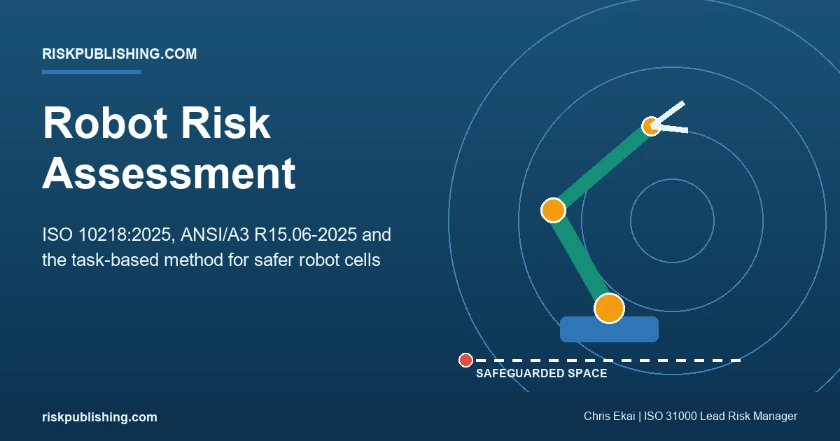 Robot Risk Assessment: The 2026 Standards, Hazards, and Method