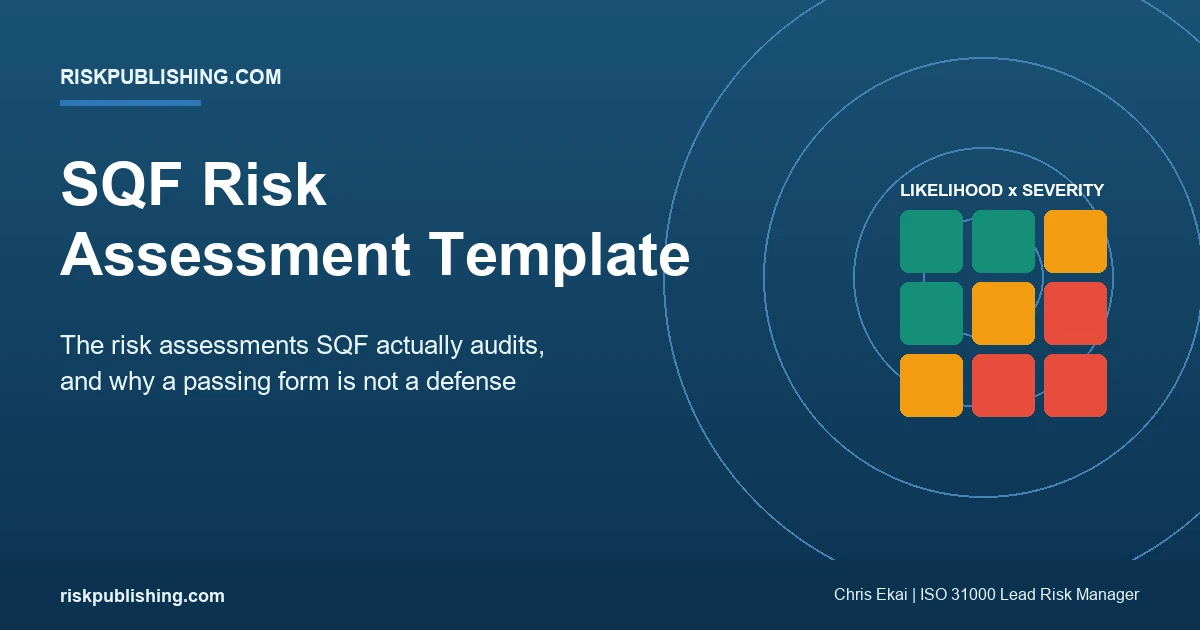 SQF Risk Assessment Template: What Auditors Expect in 2026