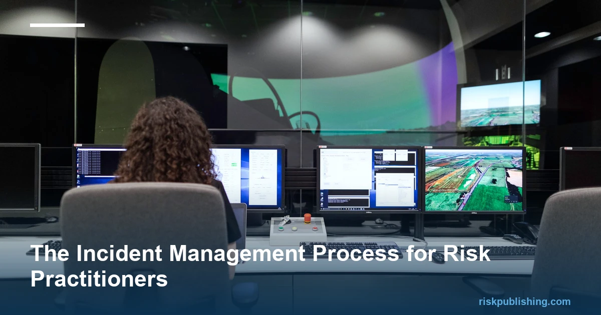 the incident management process drawn as a six-node timeline from detect to review, with the declare step flaring red