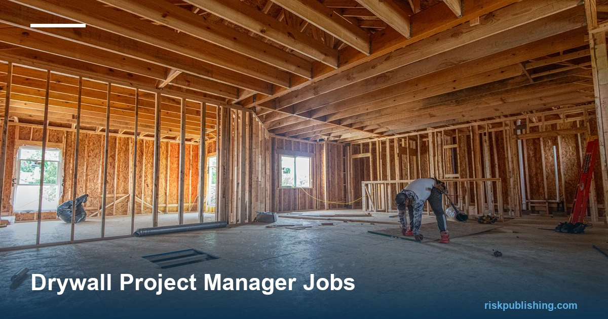 drywall project manager jobs, duties, requirements, 2026 pay by level and state, and the risks the role controls