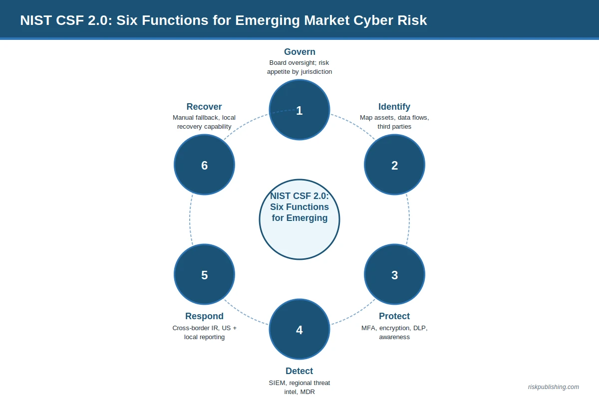 Cyber Risk Assessment for Financial Services in Emerging Markets: A Guide for US-Based Institutions Cyber Risk Assessment for Financial Services NIST CSF Cycle