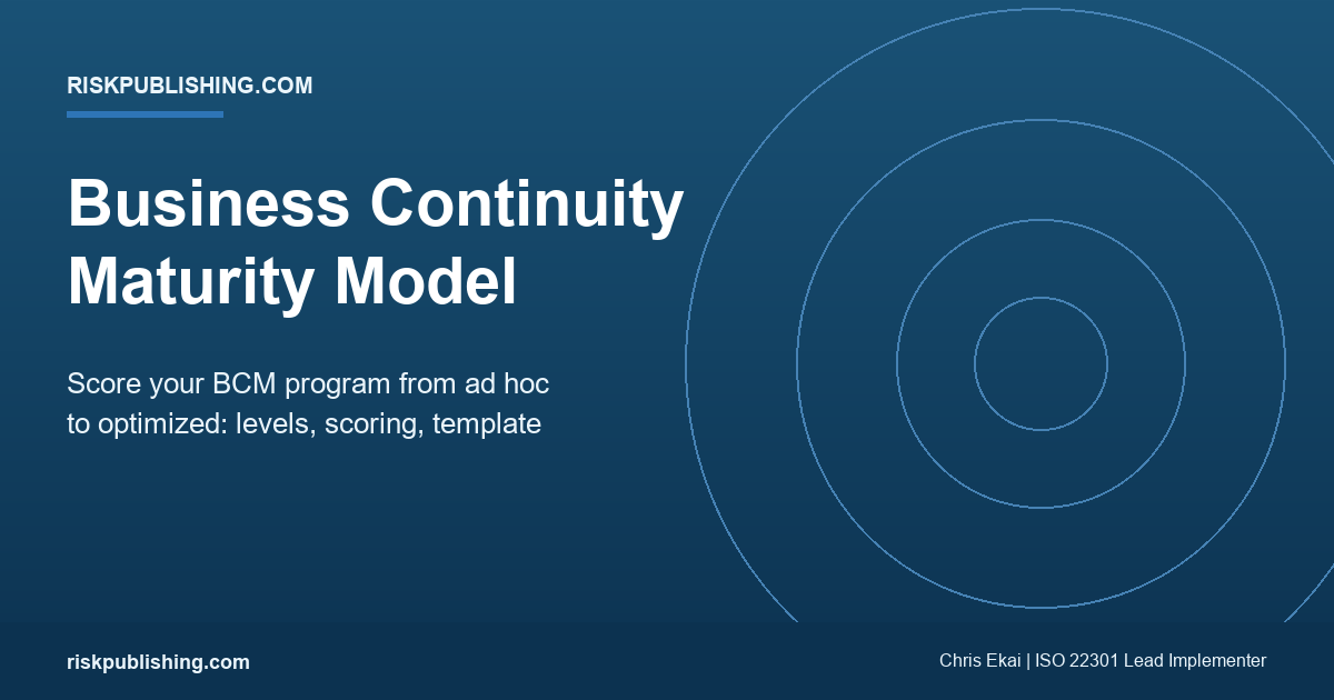Business Continuity Maturity Model: How to Score and Level Up Your BCM Program