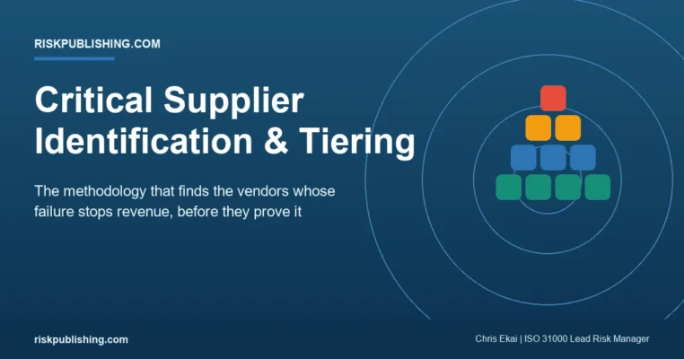 Critical Supplier Identification and Tiering Methodology Critical Supplier Identification and Tiering Methodology
