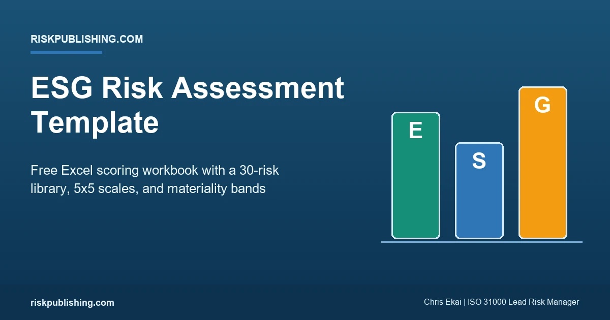 ESG Risk Assessment Template (Free Excel Download)