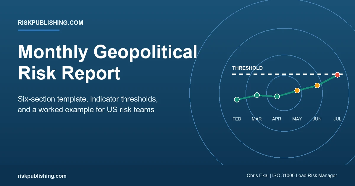 Monthly Geopolitical Risk Report: Template, Structure and Example